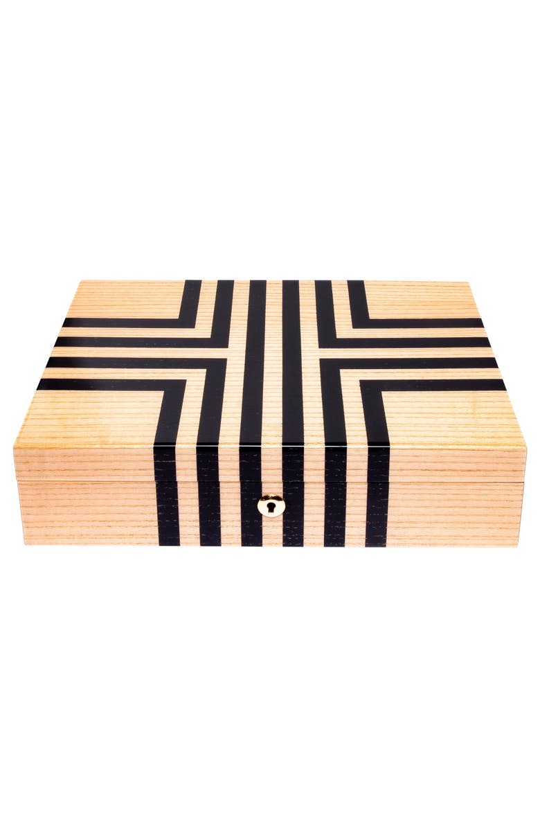 Rapport London LABYRINTH TEN WATCH BOX, Alternate, color, Beige