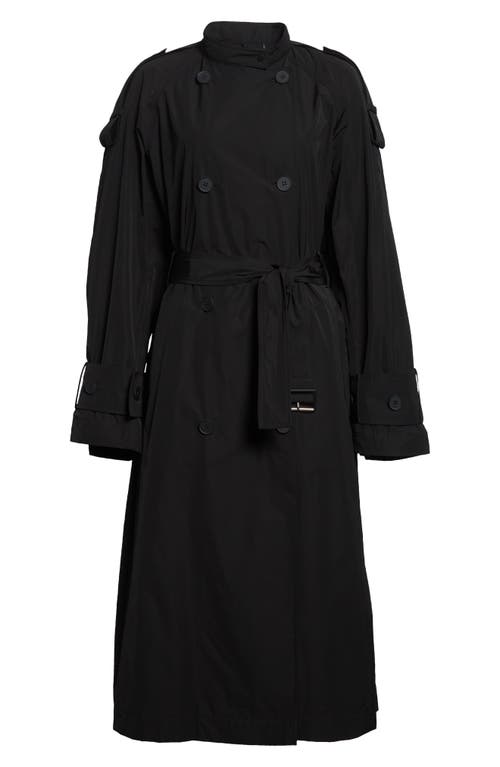 Moncler Trevoux Trench Coat In Black