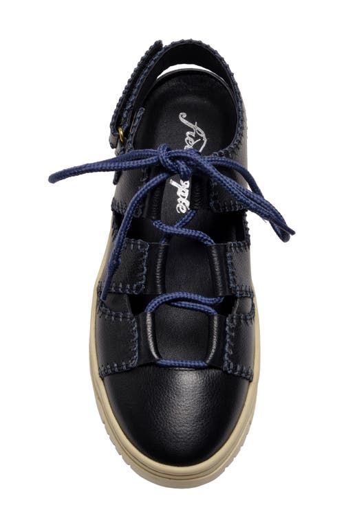 Free People Zoe Womens Slip On Loafers Platform Heels In Black