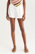 Faithfull the Brand Mirelle Pleat Front Linen Shorts