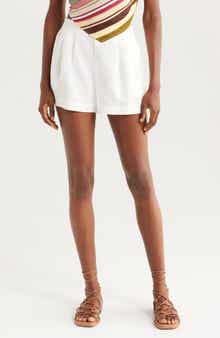 Faithfull the Brand Mirelle Pleat Front Linen Shorts