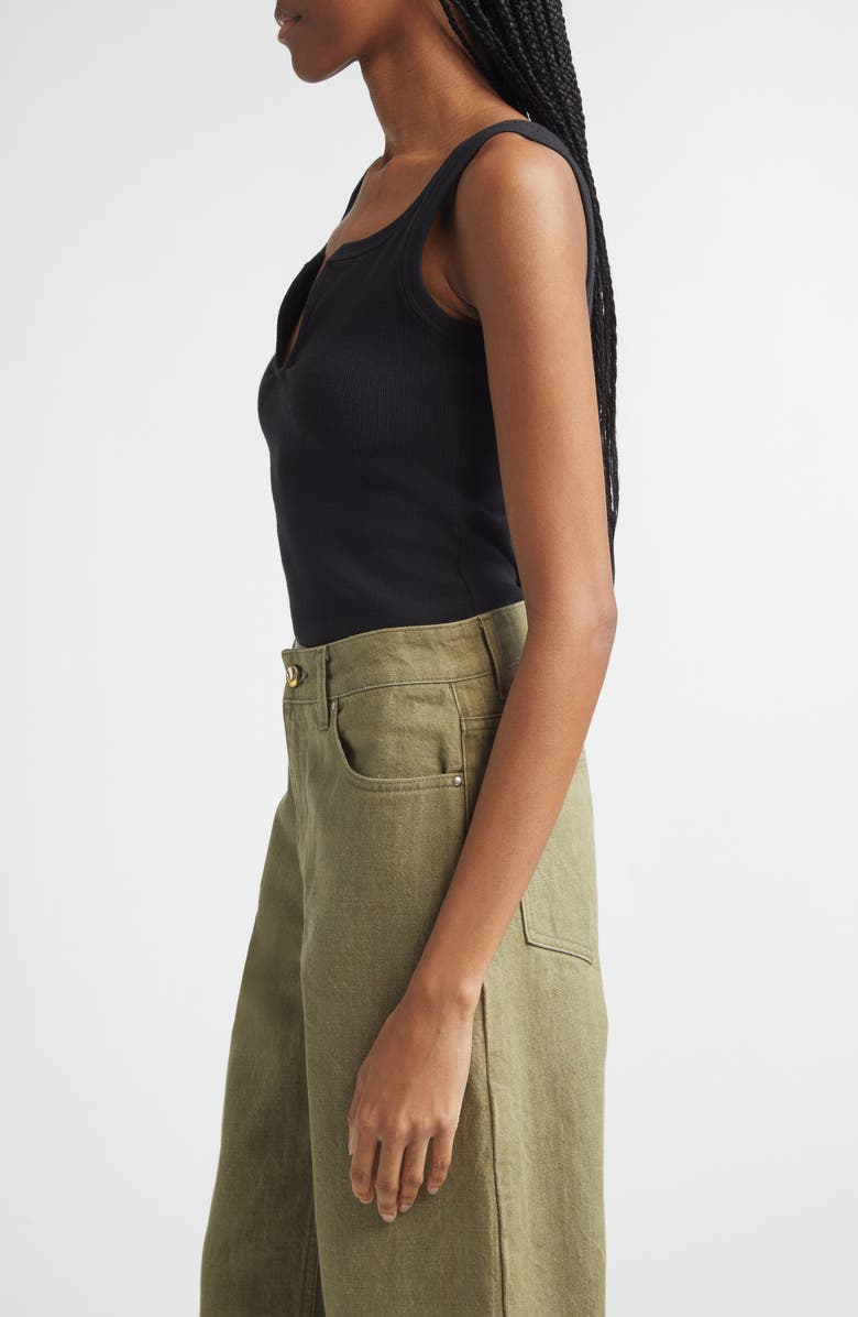 OSSOU Sierra Double Scoop Rib Tank, Alternate, color, Black