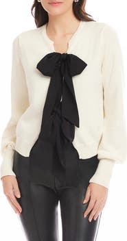 FIFTEEN TWENTY Dena Ribbon Tie Cardigan