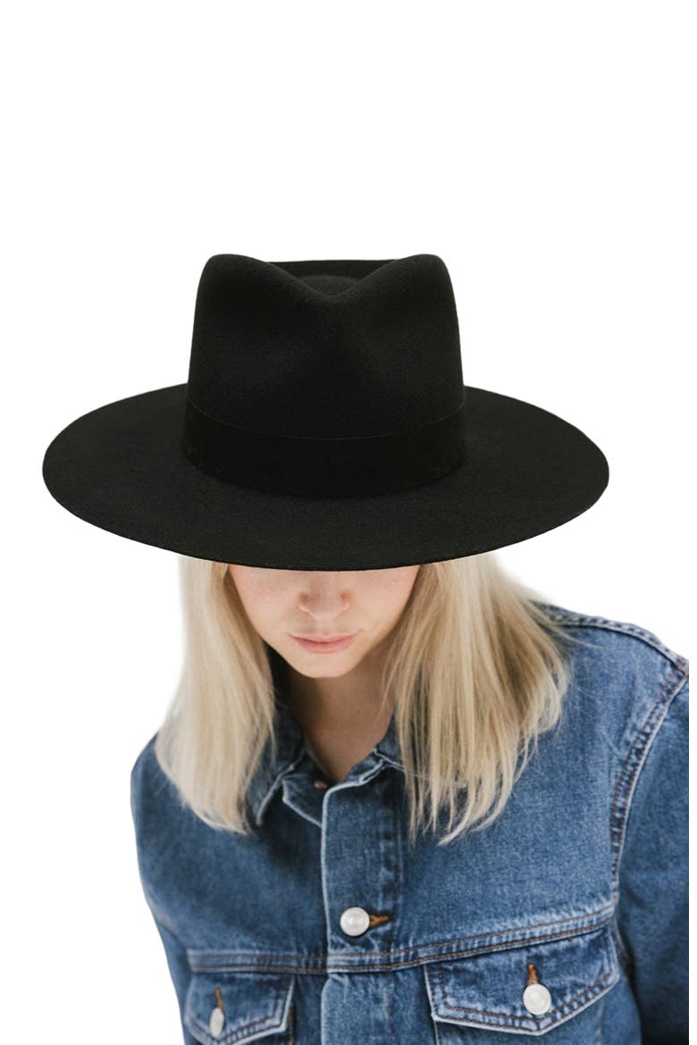 Miller Classic Fedora Hat, Alternate, color, Black