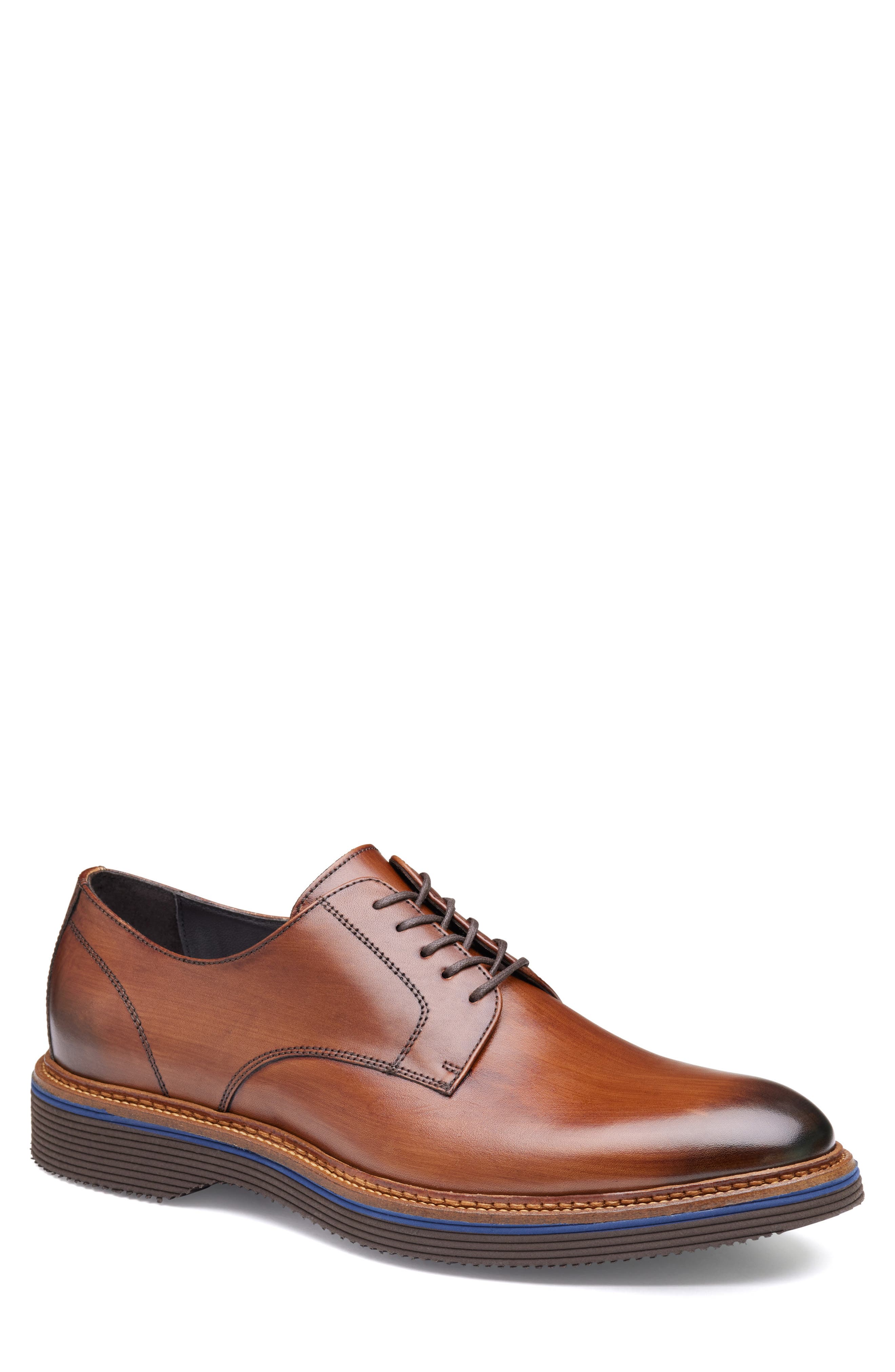 JOHNSTON & MURPHY COLLECTION Jenson Plain Toe Derby, Main, color, 