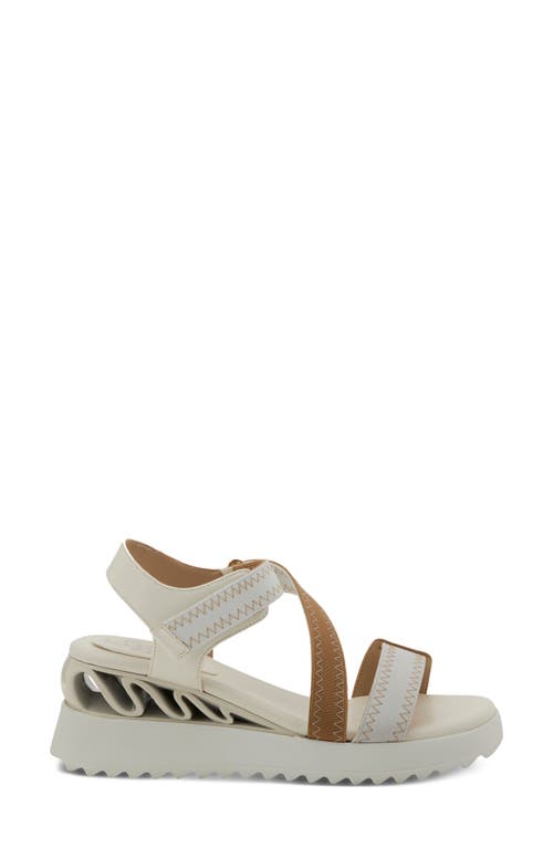 Azura By Spring Step Coolbeans Wedge Slide Sandal In Neutral