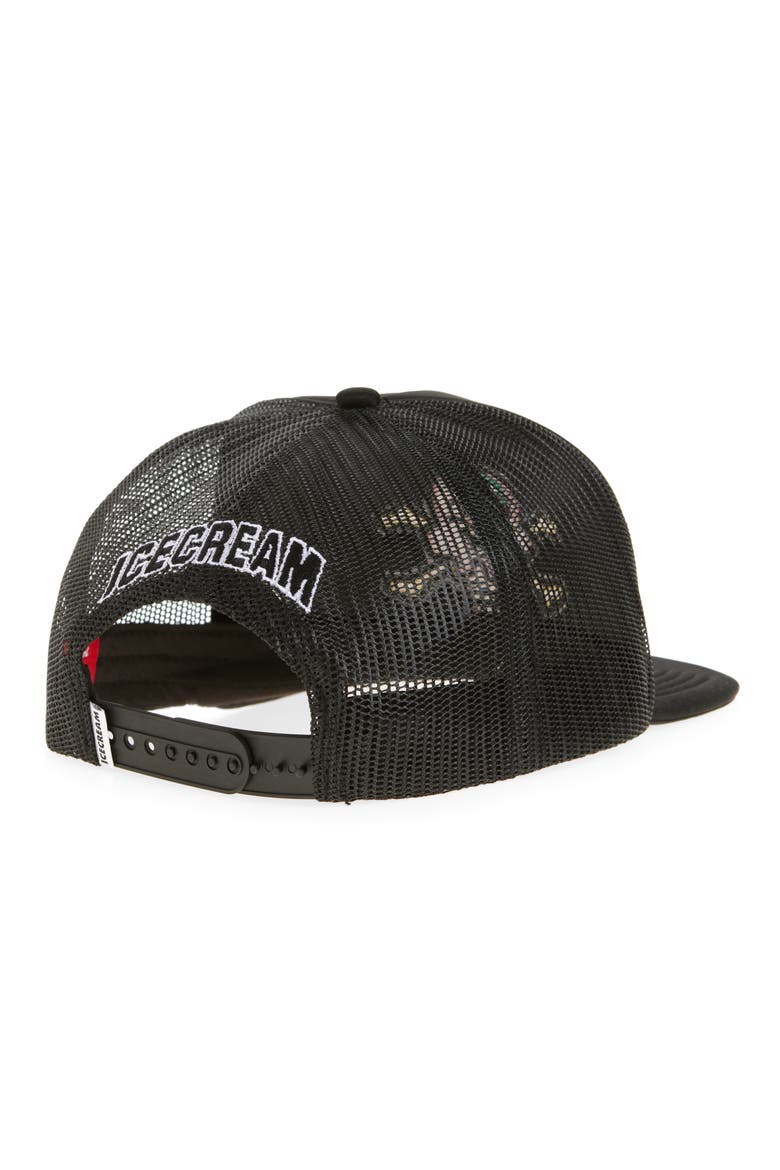 Cones 'n' Bones Trucker Hat, Alternate, color, BLACK