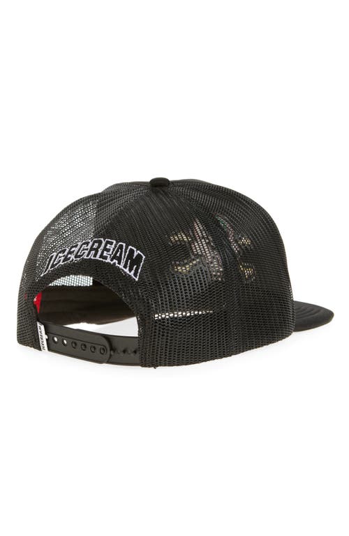 Icecream Cones 'n' Bones Trucker Hat In Black