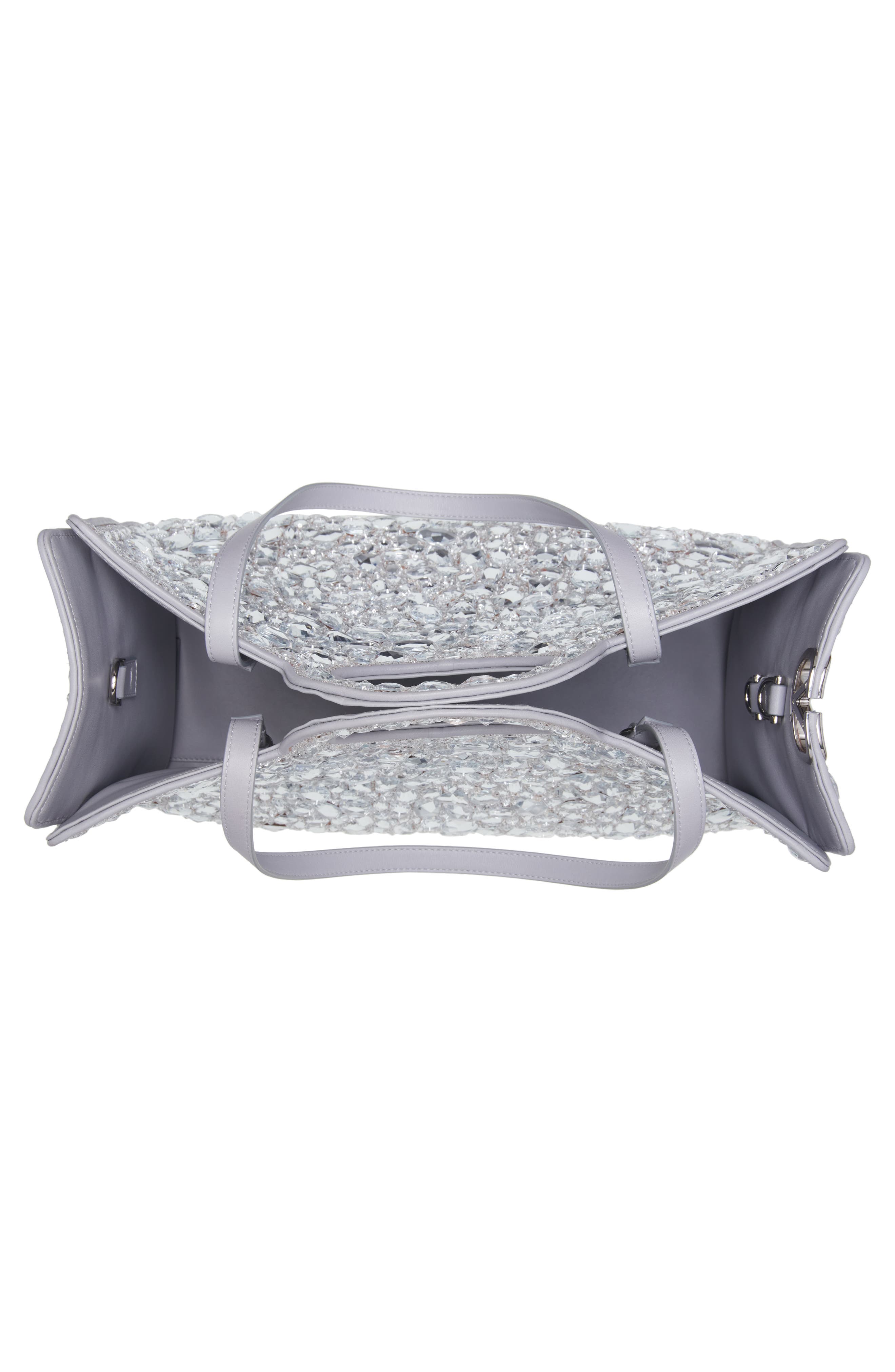 Valentino Garavani Le Troisième Crystal Embellished Tote, Alternate, color, 