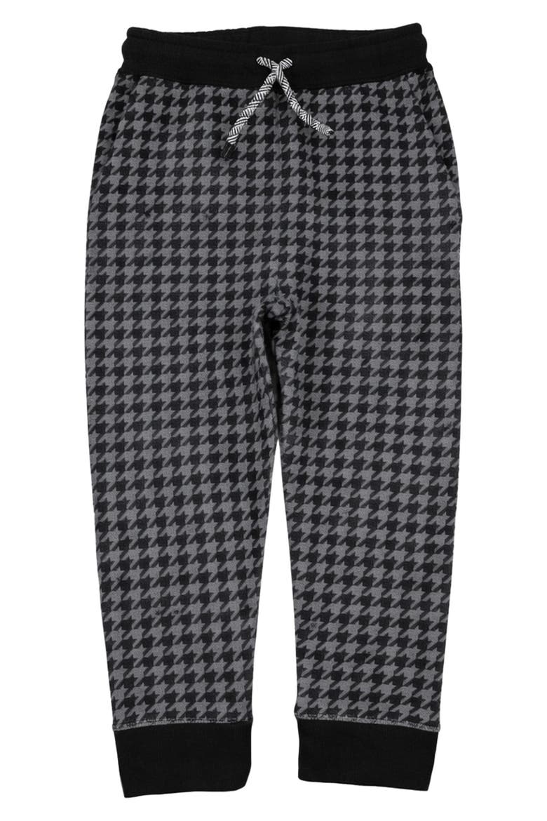 Kids' Rest Day Houndstooth Sweatpants, Main, color, BLACK HOUNDSTOOTH
