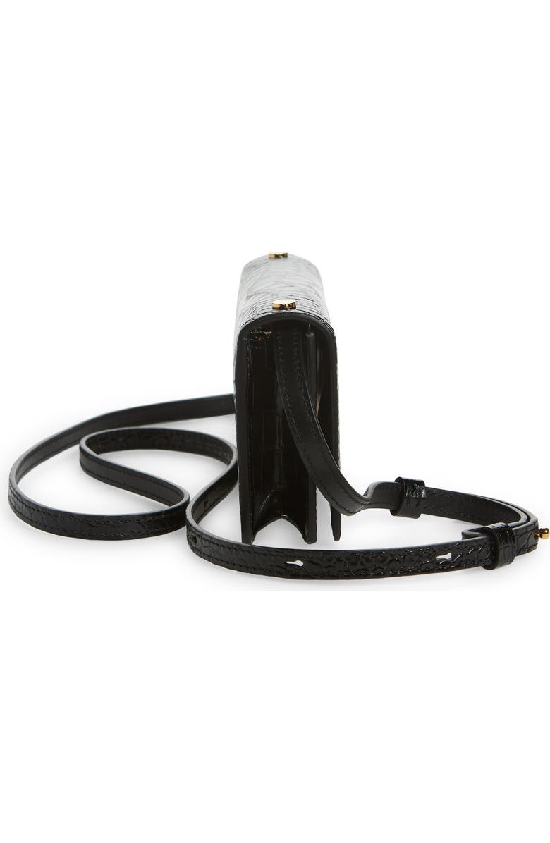 TOM FORD Mini Croc Embossed Leather Crossbody Bag, Alternate, color,