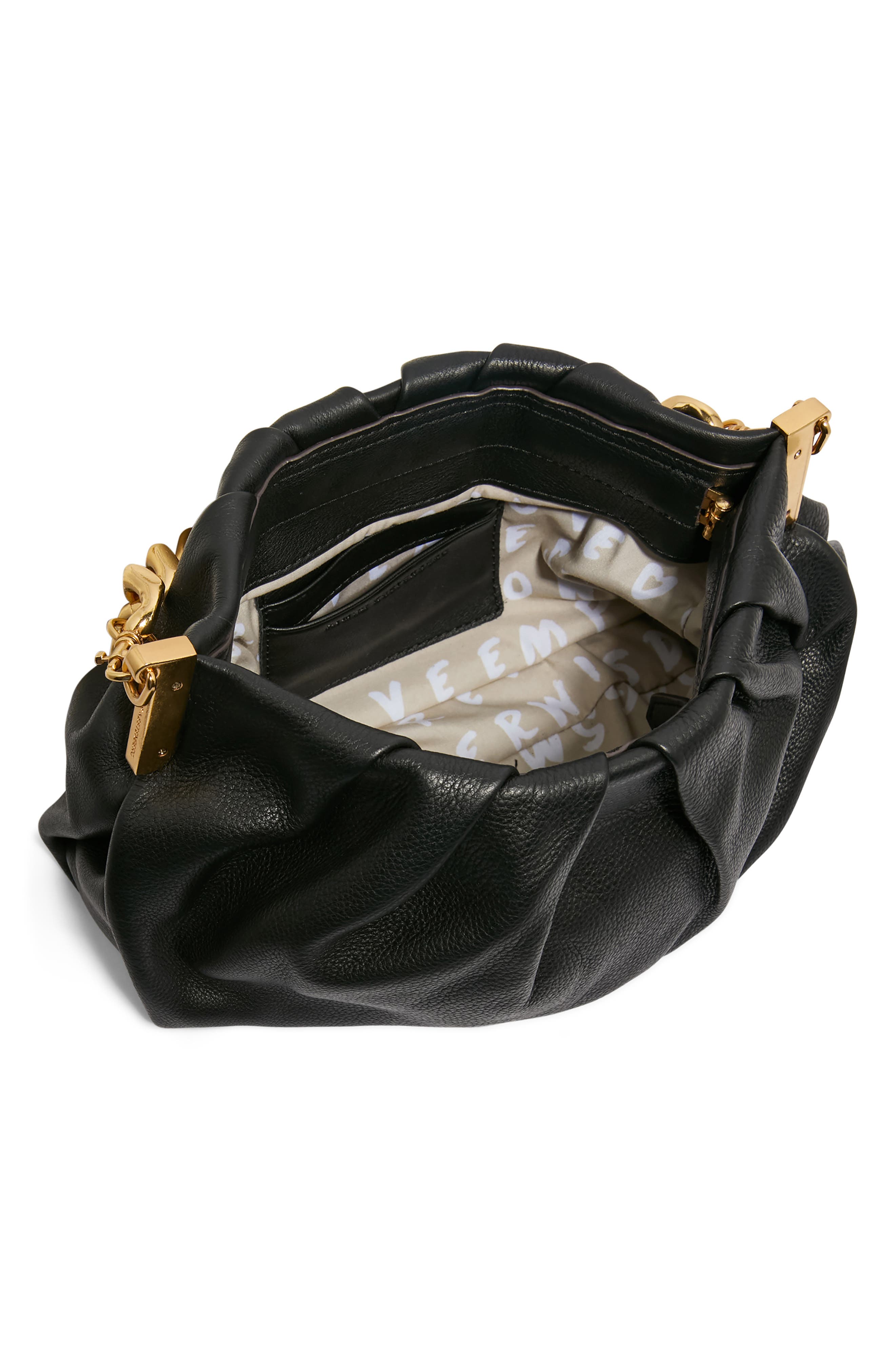 AIMEE Chill Out Frame Clutch, Alternate, color, Black Leather