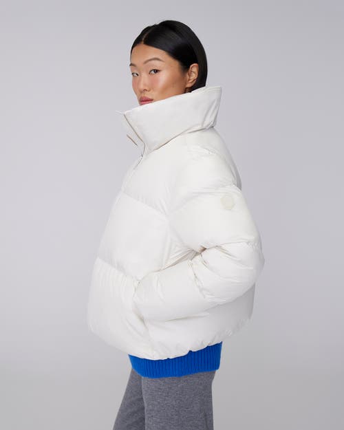 Quartz Co. Gisele Short | Down Puffer Jacket In Ivory