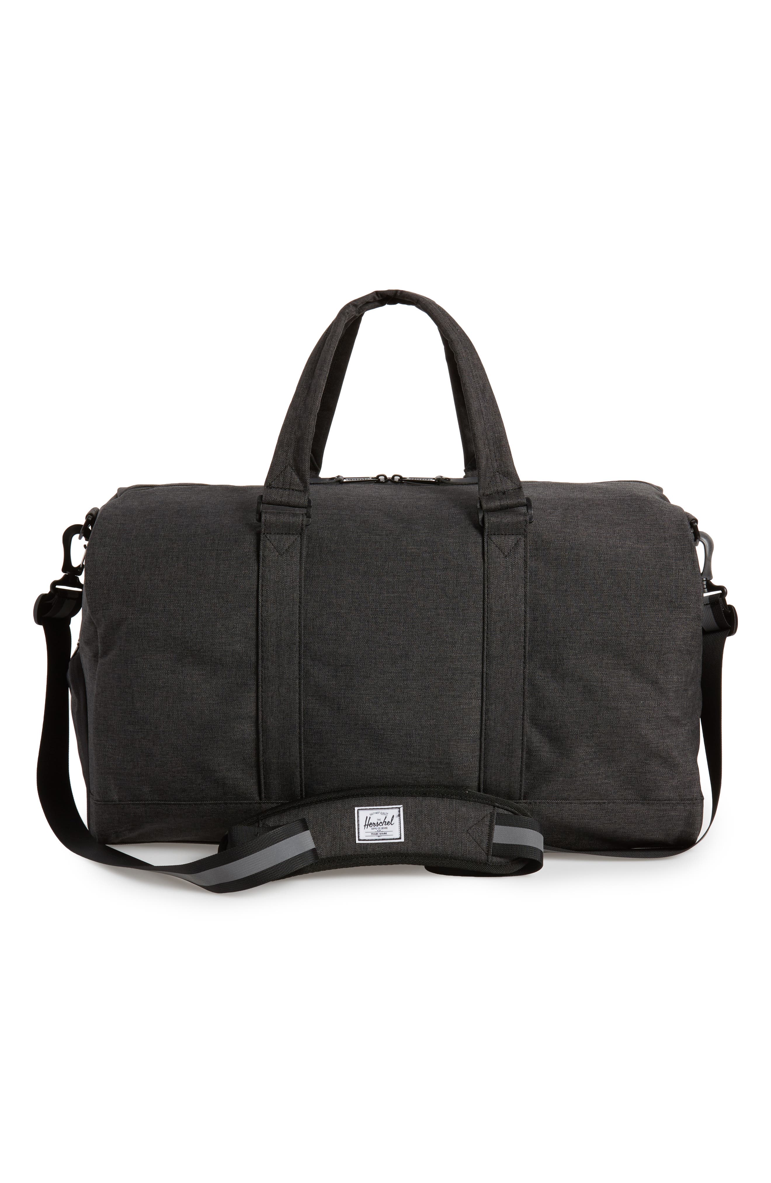 Herschel Supply Co. Novel Reflective Duffel Bag, Alternate, color, Black Crosshatch/ Reflective