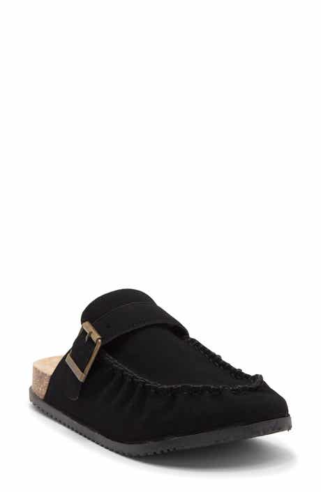 Matcha Faux Leather Flat Mule