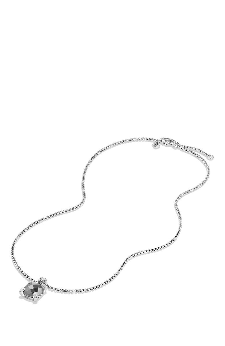 David Yurman Châtelaine Pendant Necklace with Semiprecious Stone and Diamonds in 18K Gold, Alternate, color, 
