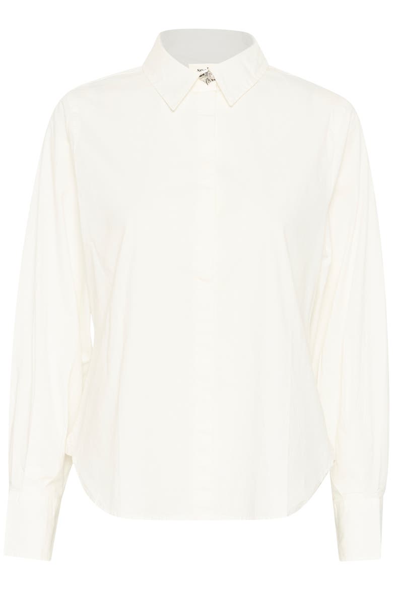 SLAlonna Loose Fit Long Sleeves Shirt, Alternate, color, Whisper White