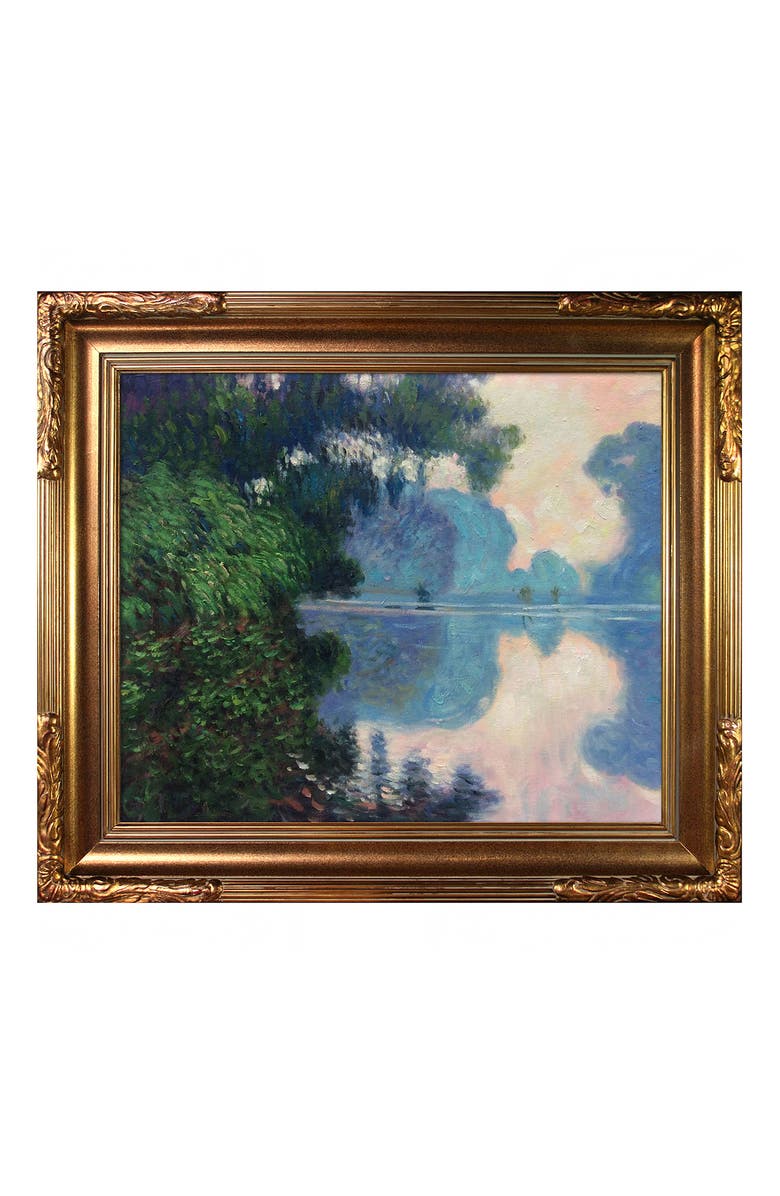 OVERSTOCK ART Morning on the Seine near Giverny La Pastiche Reproduction Canvas Art, Main, color,
