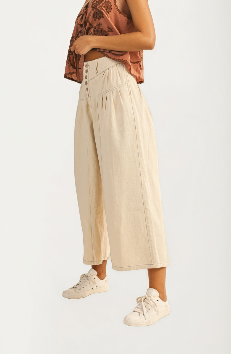 Knit and Lounge High Waist Wide-Leg Cropped Pants, Alternate, color, 