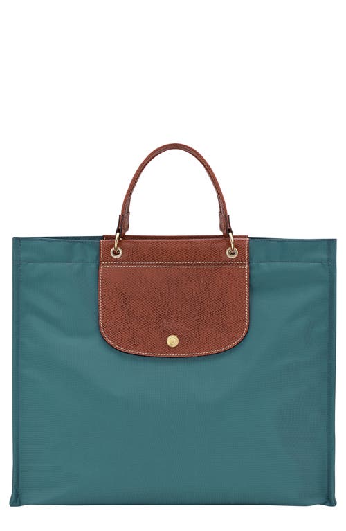 Longchamp Cabas Recycled Canvas Top Handle Tote In Cedar