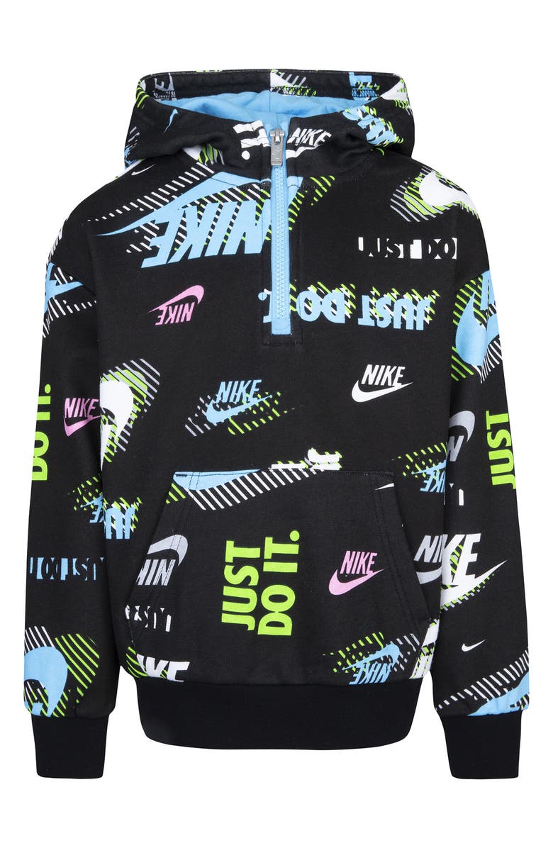 Nike Kids' Active Joy French Terry Hoodie, Main, color, Black