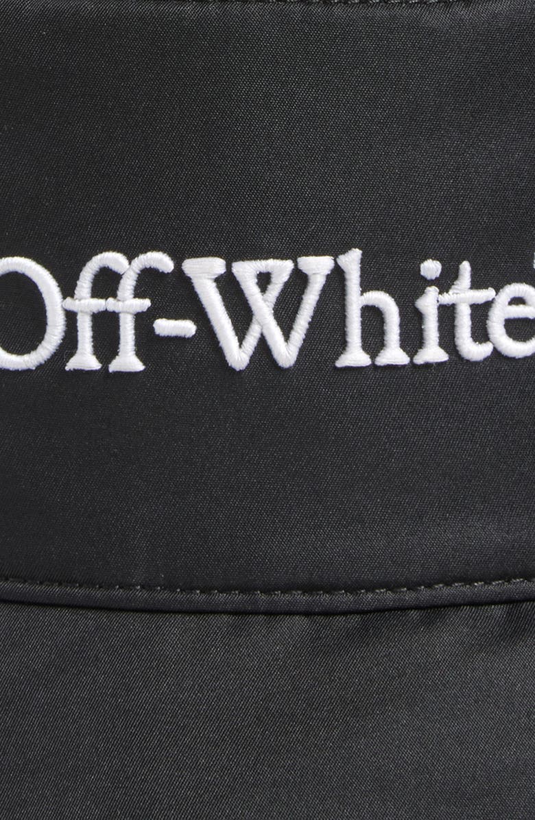 Off-White Bookish Logo Bucket Hat, Alternate, color,