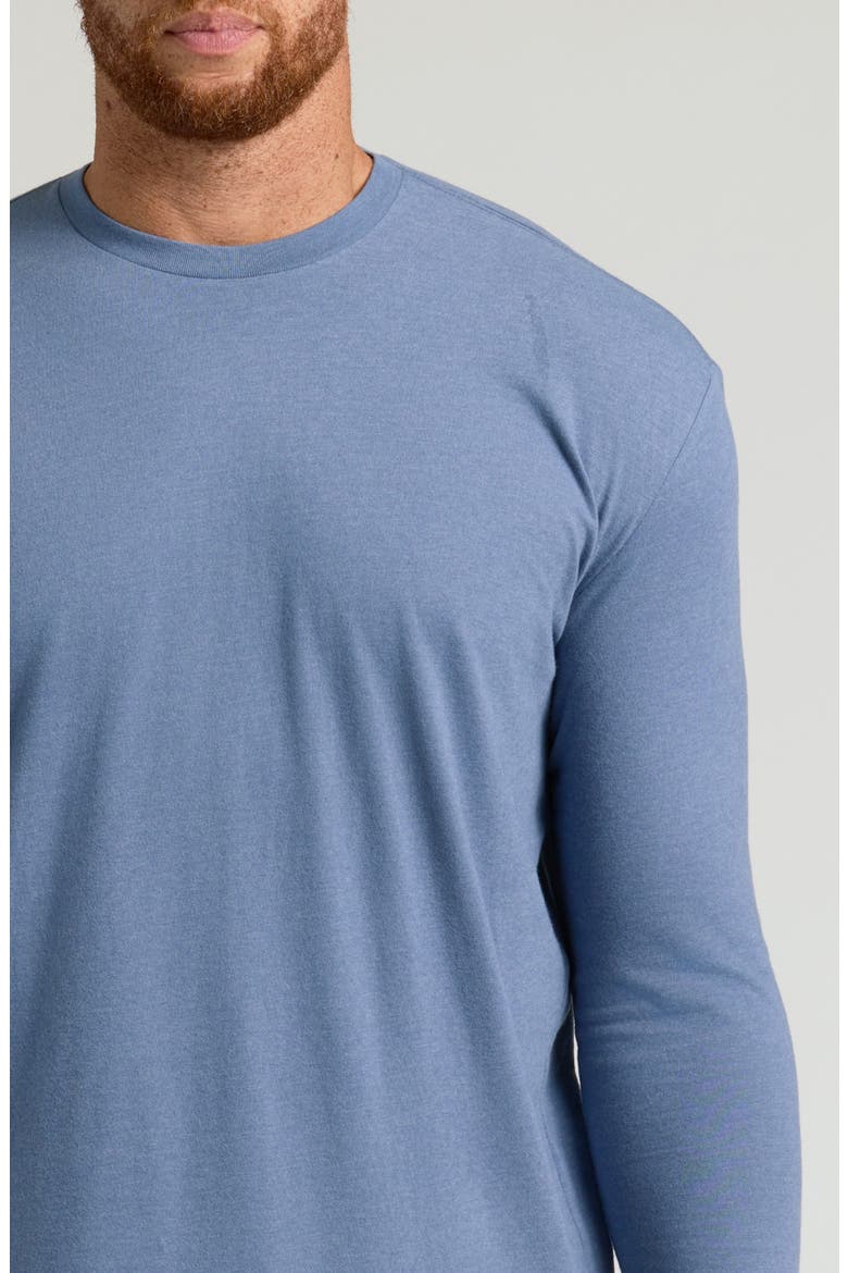 Tall Classic Long Sleeve T-Shirt, Alternate, color, DARK HEATHER VINTAGE NAVY