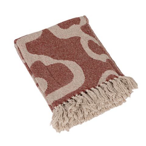 Throw Blanket with Abstract Pattern