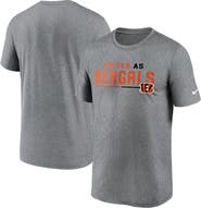 Nike Men's Nike Heather Gray Cincinnati Bengals Legend Team Shoutout Performance T-Shirt