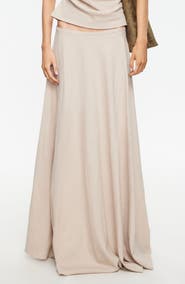 LIONESS Halcycon Linen Blend Maxi Skirt