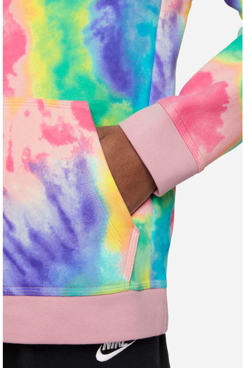 Kids' Tie Dye Hoodie, Alternate, color, ARCTIC PUNCH