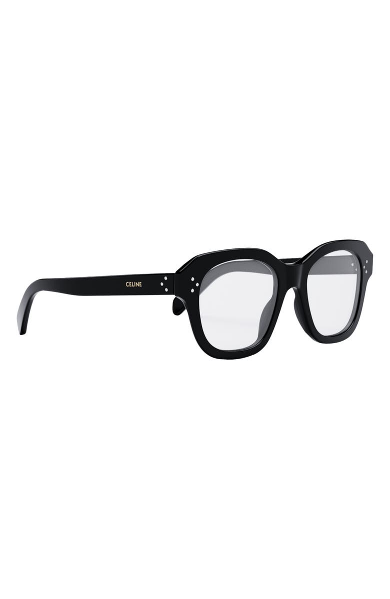 CELINE Bold 3 Dots 50mm Butterfly Optical Glasses, Alternate, color, 