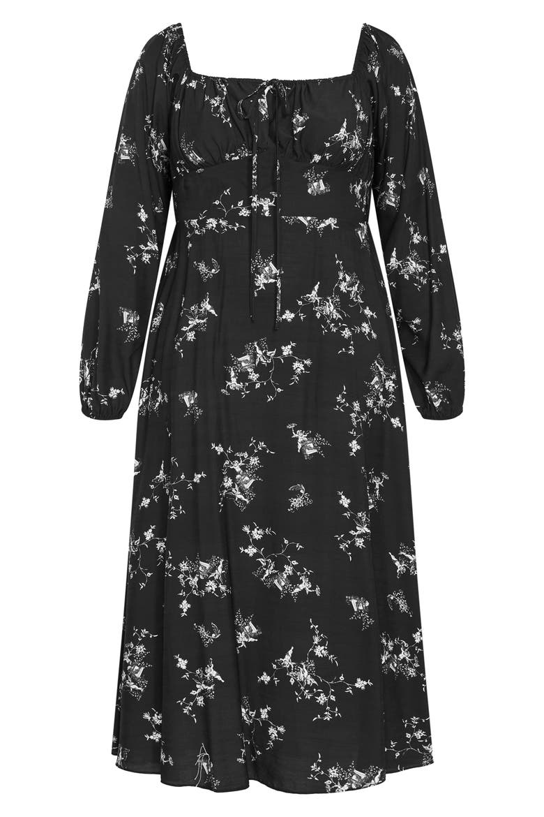 Floral Print Long Sleeve Dress, Alternate, color, SOUL FLORAL