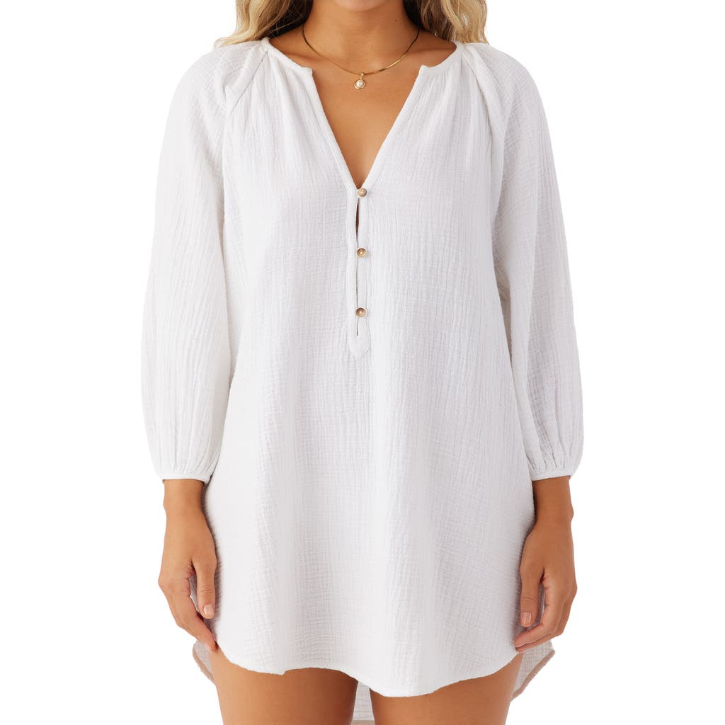 O'neill Krysten Cotton Gauze Cover-up Tunic Minidress