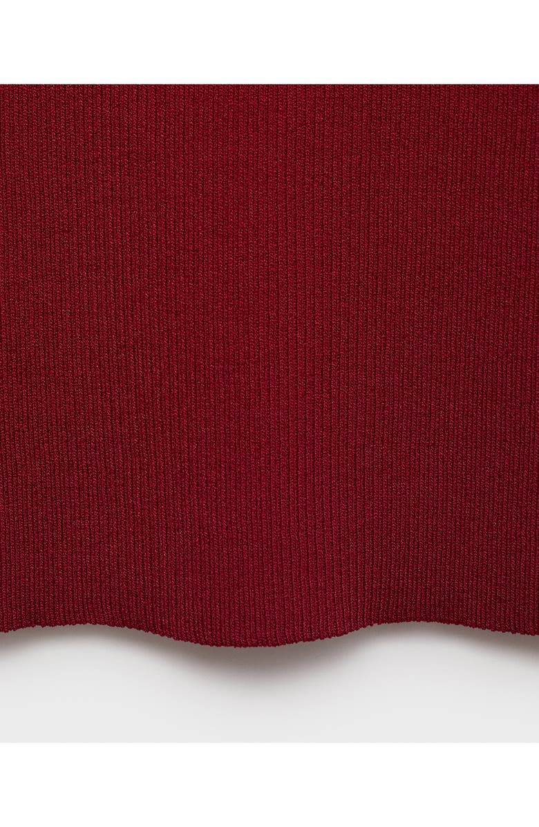 MANGO Rib Sweater, Alternate, color, Red
