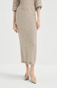 Brunello Cucinelli Dazzling texture skirt