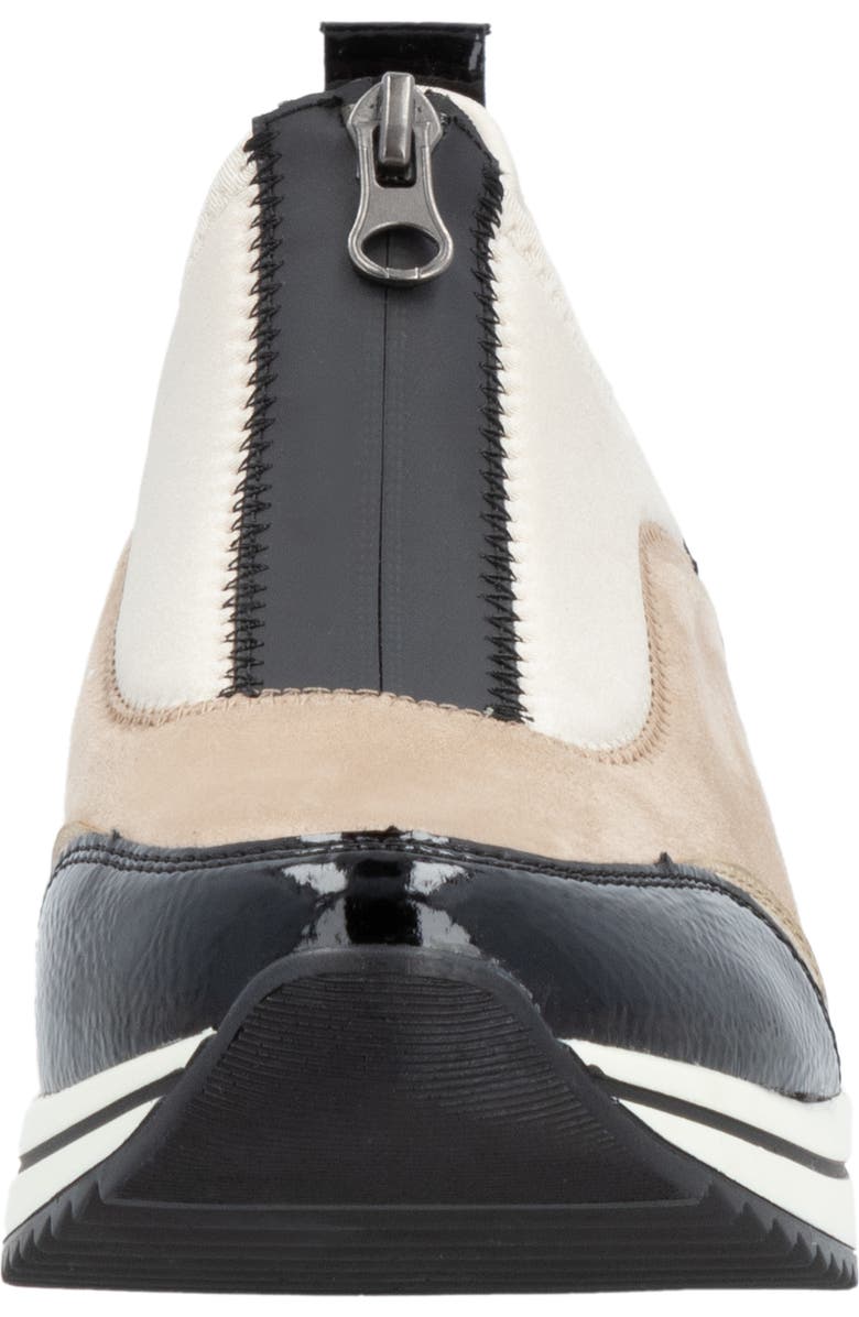 REMONTE Eleni Wedge Sneaker, Alternate, color, Black/Jute/Ginger-Go