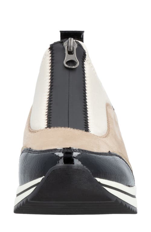 Remonte Eleni Wedge Sneaker In Neutral