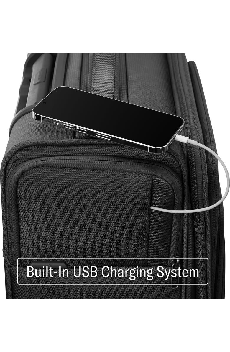 Samsonite UpLIFT Carry-On 20-Inch Lightweight Softside Expandable Spinner, Alternate, color, Black