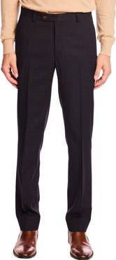 PAISLEY & GRAY Downing Slim Fit Flat Front Grid Dress Pants