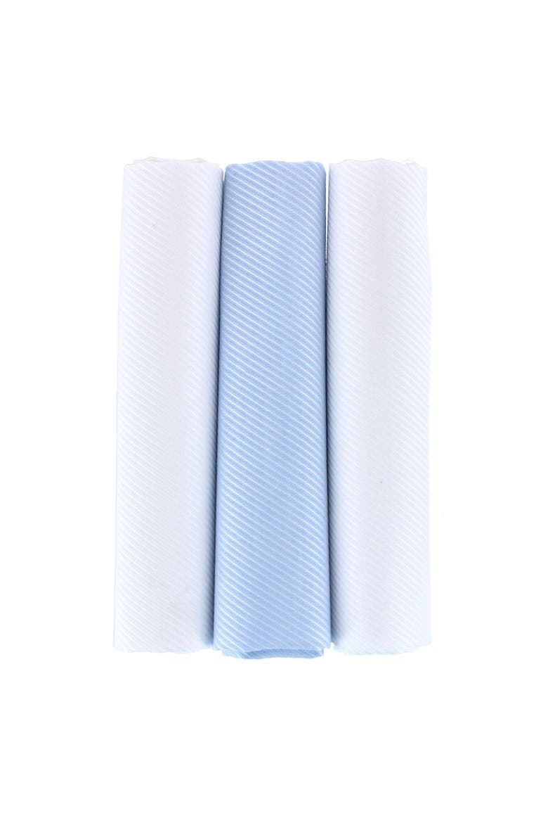 Niles Pinstripe Cotton Handkerchiefs, Main, color, Multiple