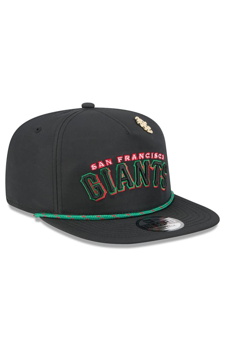 Men's New Era  Black San Francisco Giants 2025 Big League Chew Golfer Snapback Hat, Alternate, color, Black