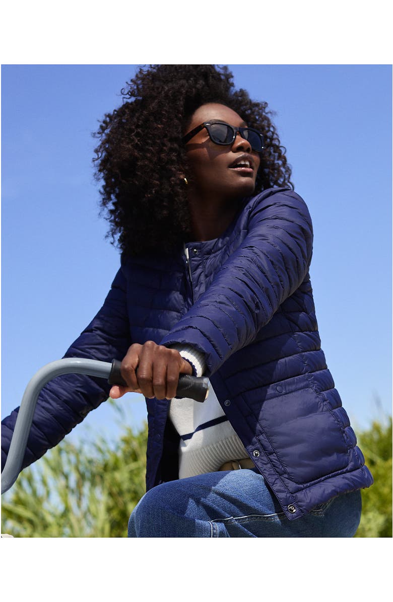 Lands' End Wanderweight Collarless Down Jacket, Alternate, color, 