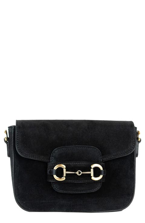 Suede Crossbody Bag