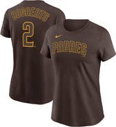 Nike Women's Nike Xander Bogaerts Brown San Diego Padres Name & Number T-Shirt
