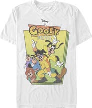 A Goofy Movie Men's Distressed Movie Poster Graphic T-Shirt