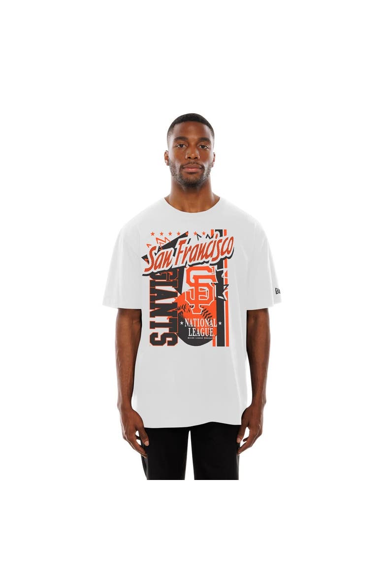 Men's New Era White San Francisco Giants Big Graphic Domestic T-Shirt, Alternate, color, White