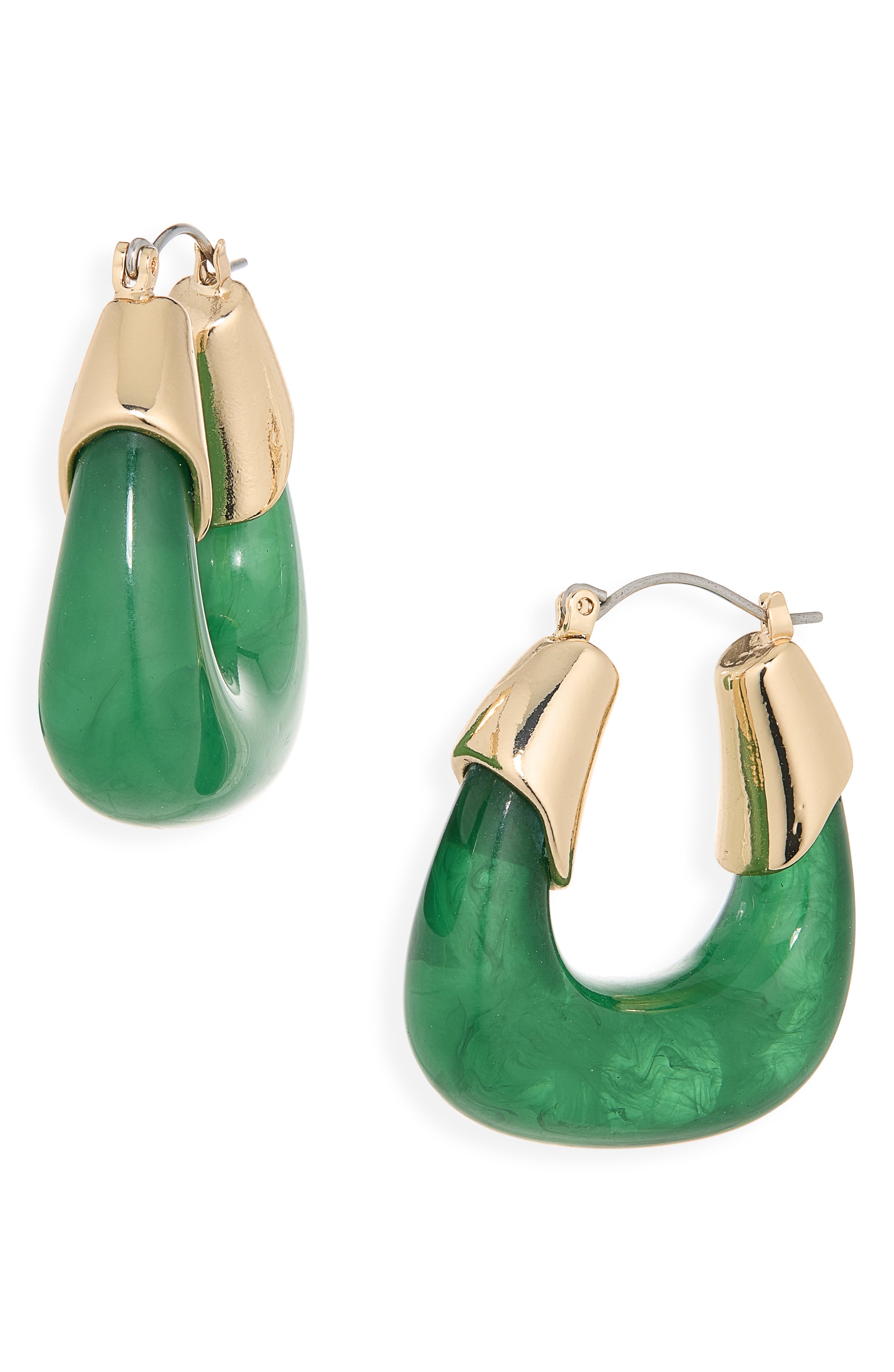 Statement Basket Hoop Earrings