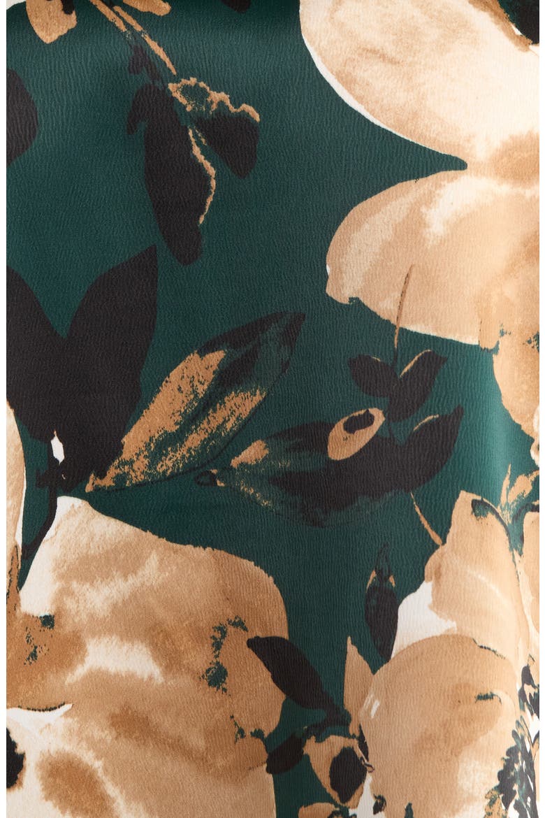 Floral Dolman Sleeve Cape Top, Alternate, color, PINE FOREST MULTI