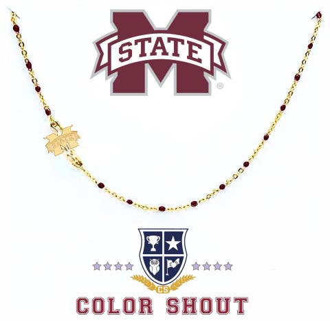Mississippi State University Side Necklace